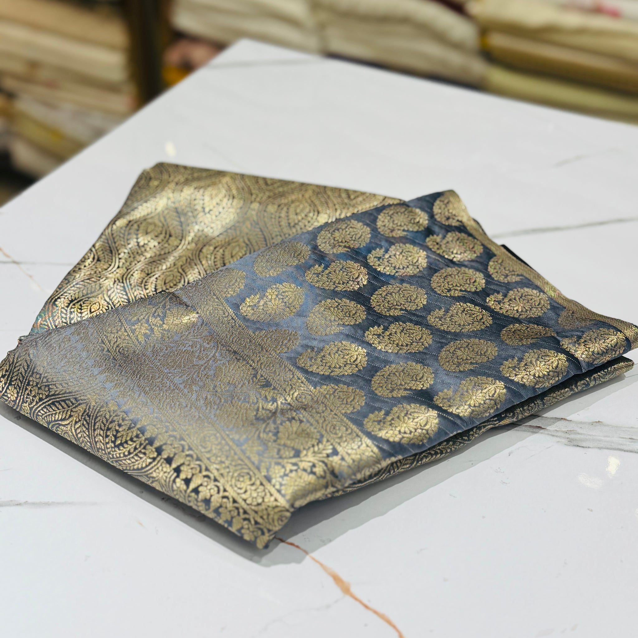 BANARASI SAREE- grey